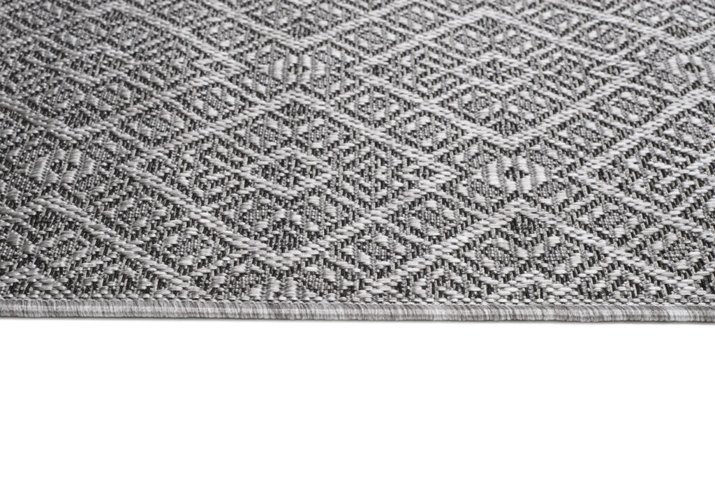 Tapis Capri Extérieur Intérieur Moderne Gris Marocainl Robuste Sisal