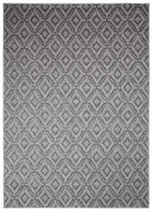 Tapis Capri Extérieur Intérieur Moderne Gris Marocain Robuste Sisal