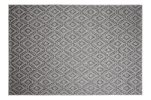Tapis Capri Extérieur Intérieur Moderne Gris Marocain Robuste Sisal