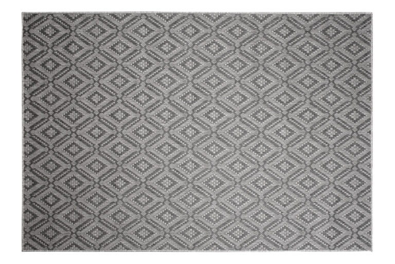 Tapis Capri Extérieur Intérieur Moderne Gris Marocain Robuste Sisal