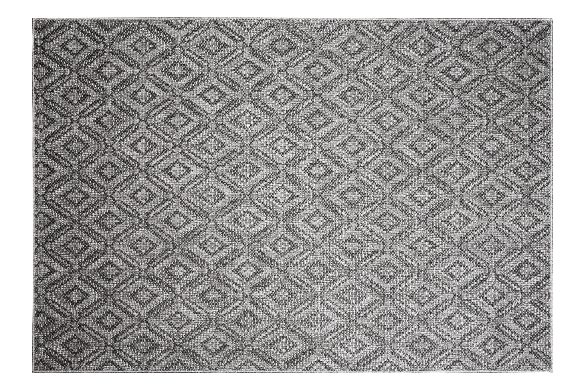 Tapis Capri Extérieur Intérieur Moderne Gris Marocain Robuste Sisal