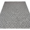 Tapis Capri Extérieur Intérieur Moderne Gris Marocain Robuste Sisal