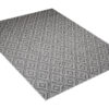 Tapis Capri Extérieur Intérieur Moderne Gris Marocain Robuste Sisal