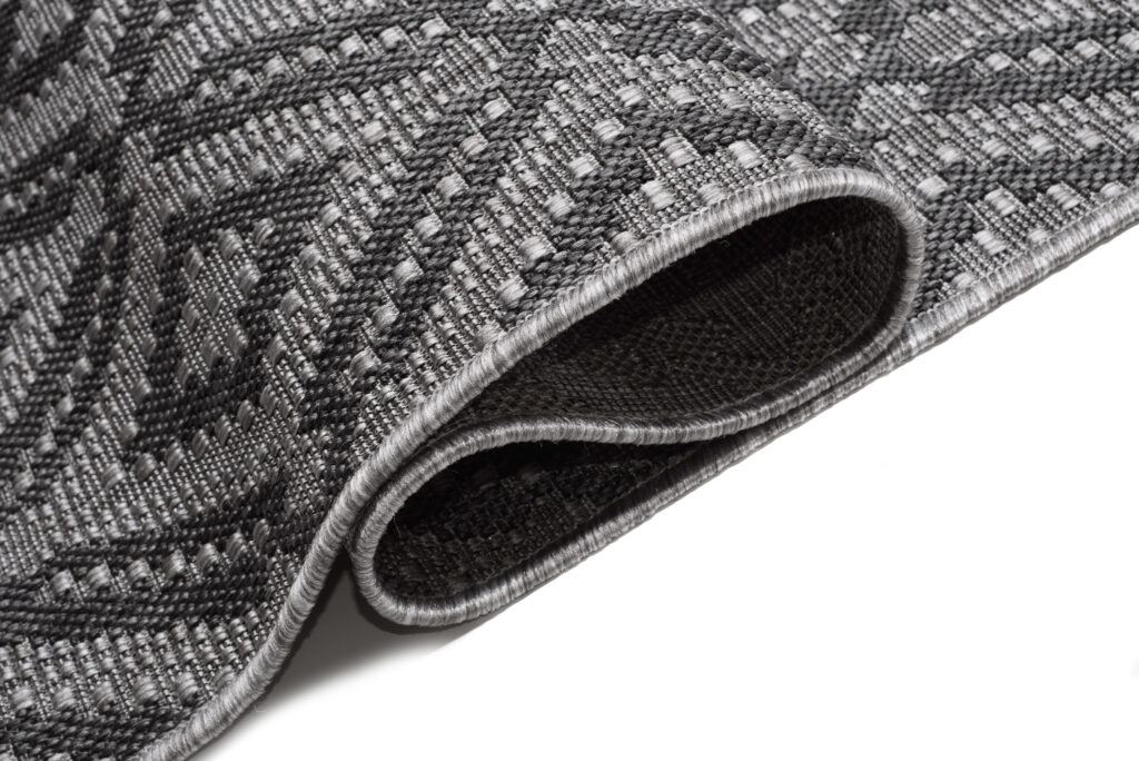 Tapis Capri Extérieur Intérieur Moderne Gris Marocain Robuste Sisal