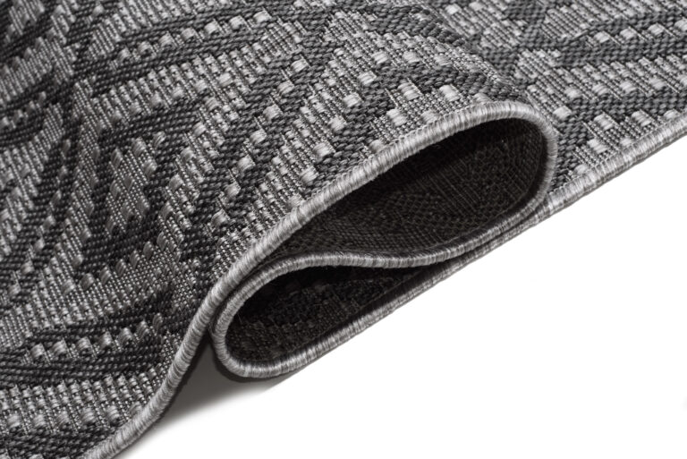 Tapis Capri Extérieur Intérieur Moderne Gris Marocain Robuste Sisal