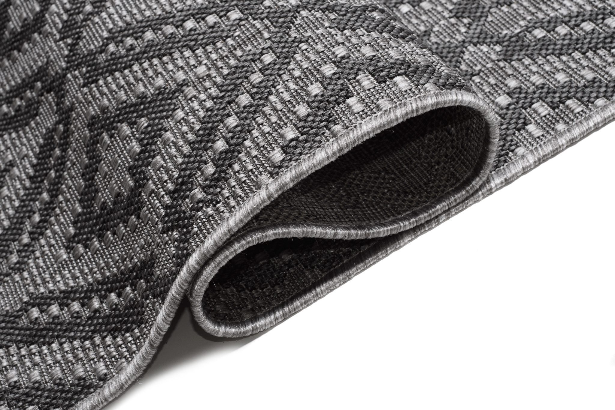 Tapis Capri Extérieur Intérieur Moderne Gris Marocain Robuste Sisal