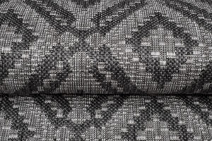 Tapis Capri Extérieur Intérieur Moderne Gris Marocain Robuste Sisal