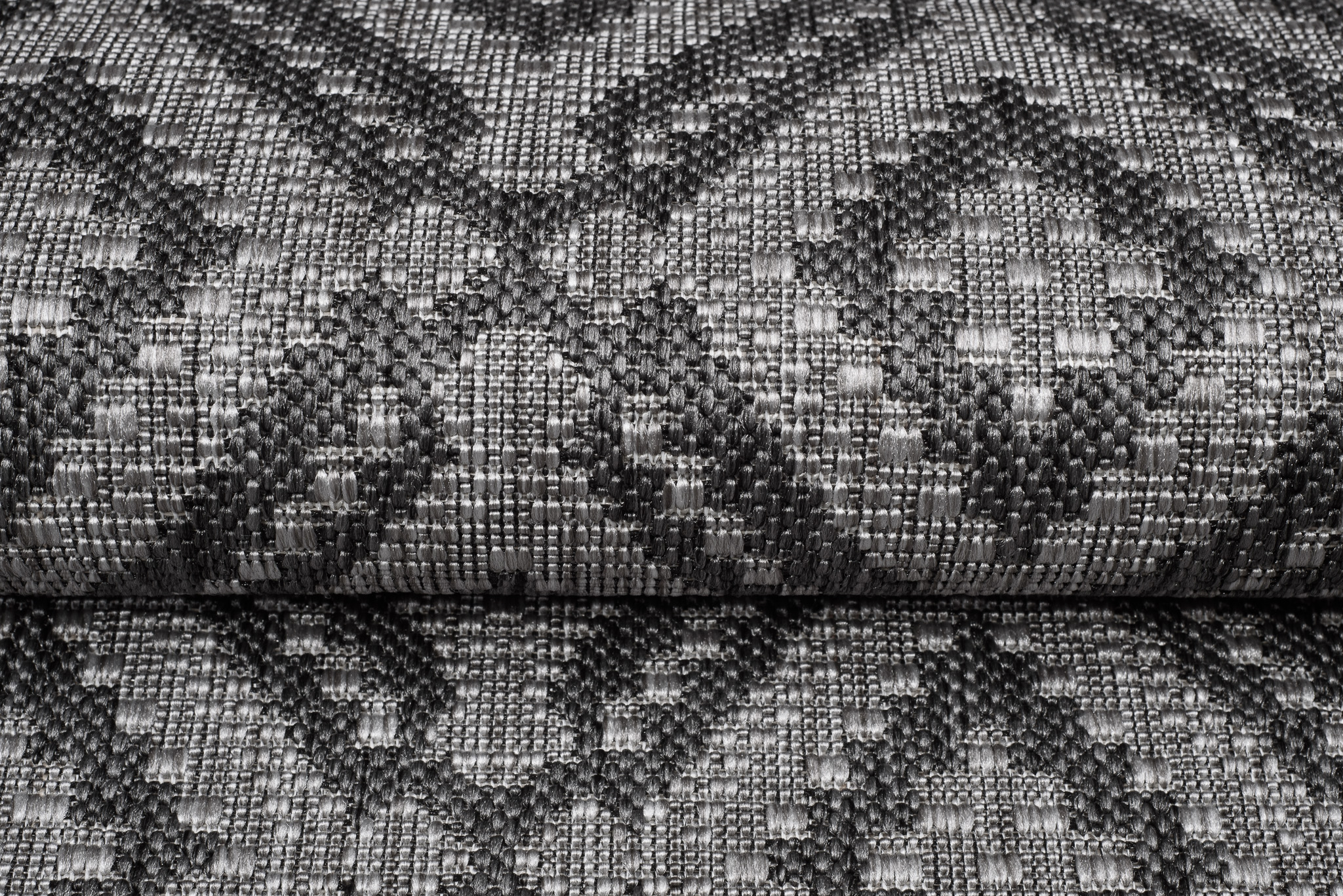 Tapis Capri Extérieur Intérieur Moderne Gris Marocain Robuste Sisal