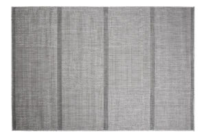 Tapis Capri Extérieur Intérieur Moderne Gris Rayé Résistant Sisal