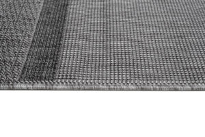 Tapis Capri Extérieur Intérieur Moderne Gris Rayé Résistant Sisal