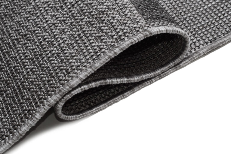 Tapis Capri Extérieur Intérieur Moderne Gris Rayé Résistant Sisal