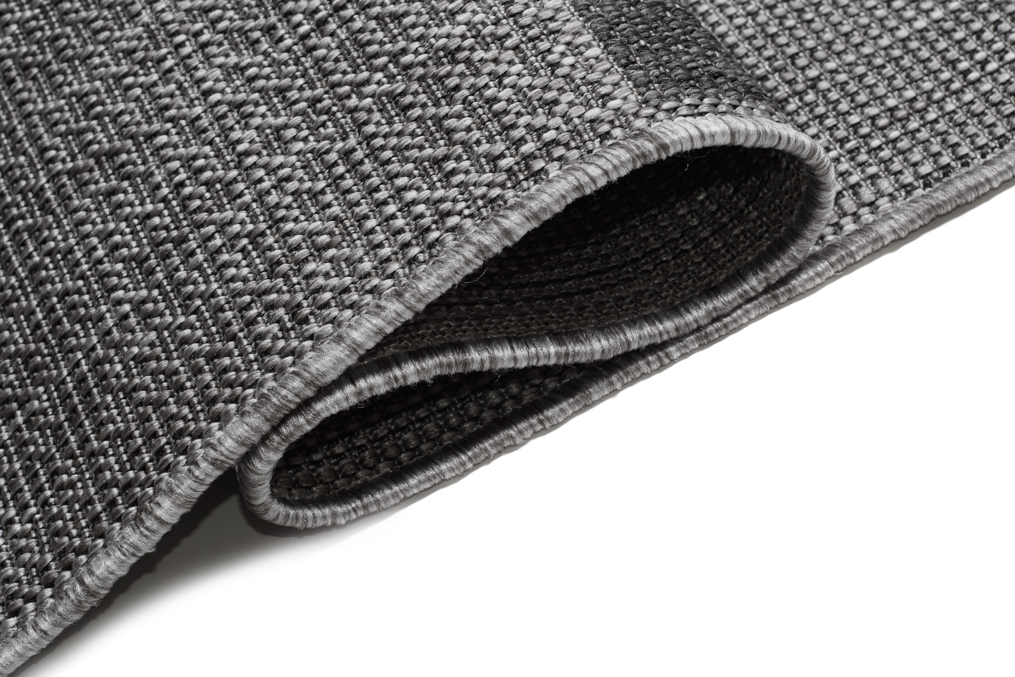 Tapis Capri Extérieur Intérieur Moderne Gris Rayé Résistant Sisal