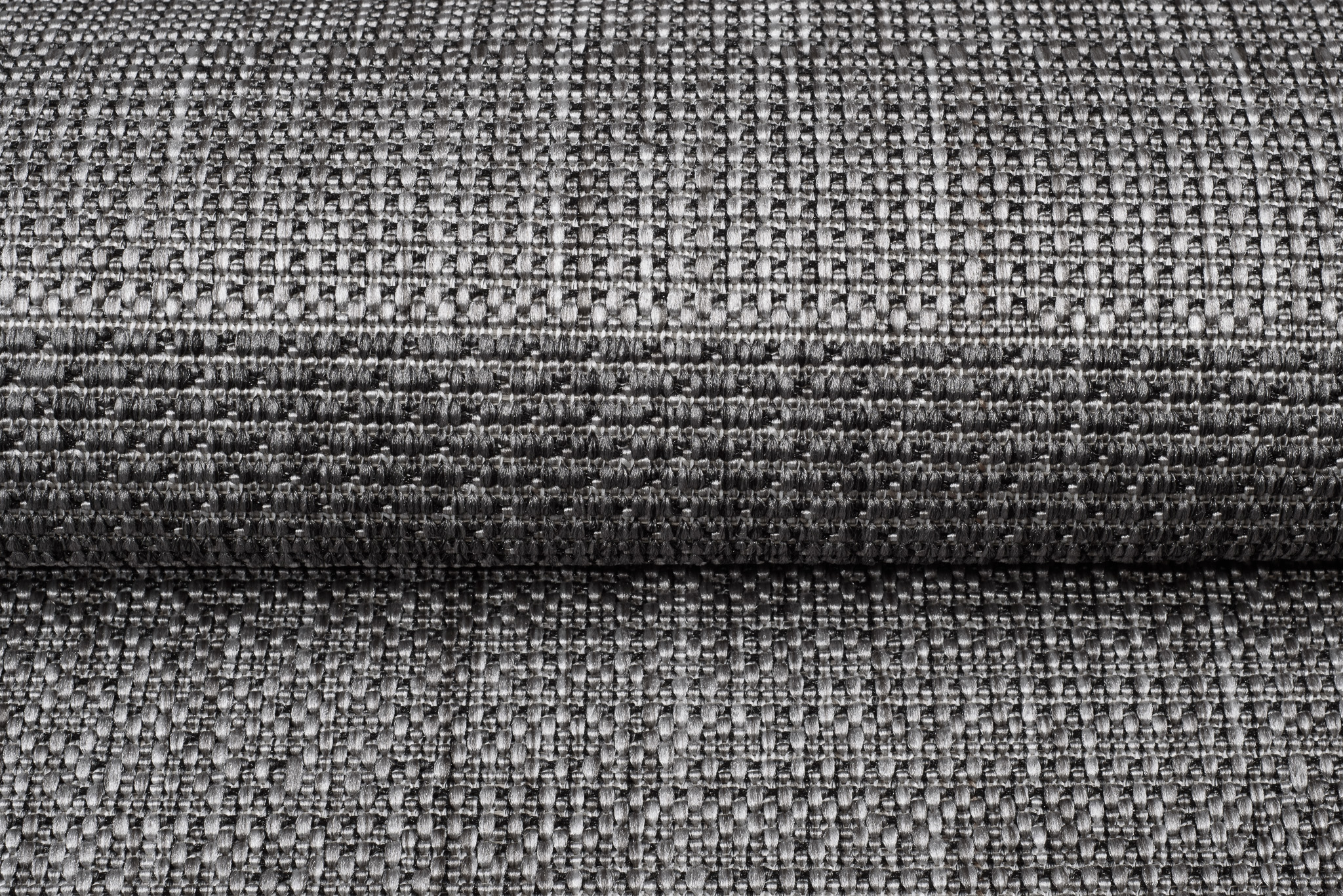 Tapis Capri Extérieur Intérieur Moderne Gris Rayé Résistant Sisal