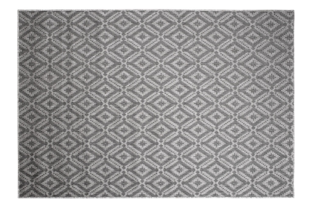 Tapis Capri Extérieur Intérieur Moderne Gris Marocain Résistant Sisal