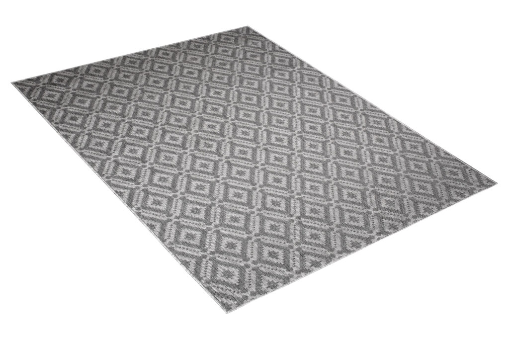 Tapis Capri Extérieur Intérieur Moderne Gris Marocain Résistant Sisal