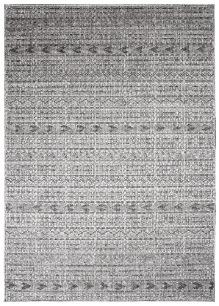 Tapis Capri Extérieur Intérieur Moderne Gris Ethno Résistant Sisal