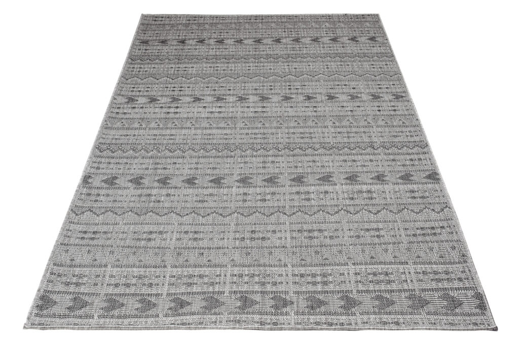 Tapis Capri Extérieur Intérieur Moderne Gris Ethno Résistant Sisal