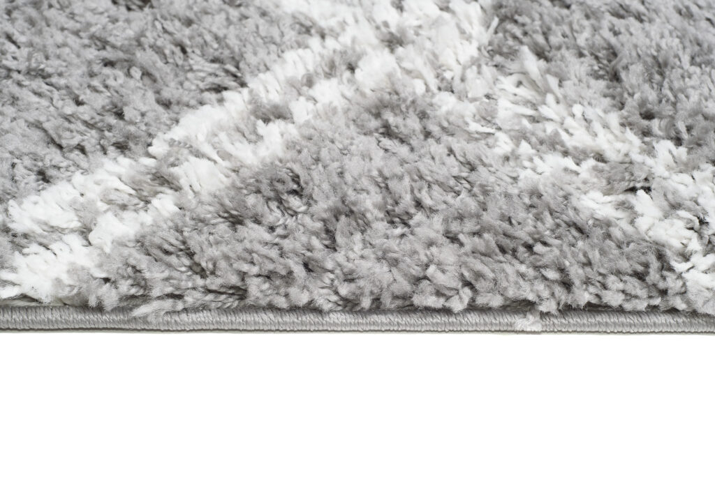 Carpet Runner Boho Shaggy Grey Modern Fringes Geometric Soft Fluffy