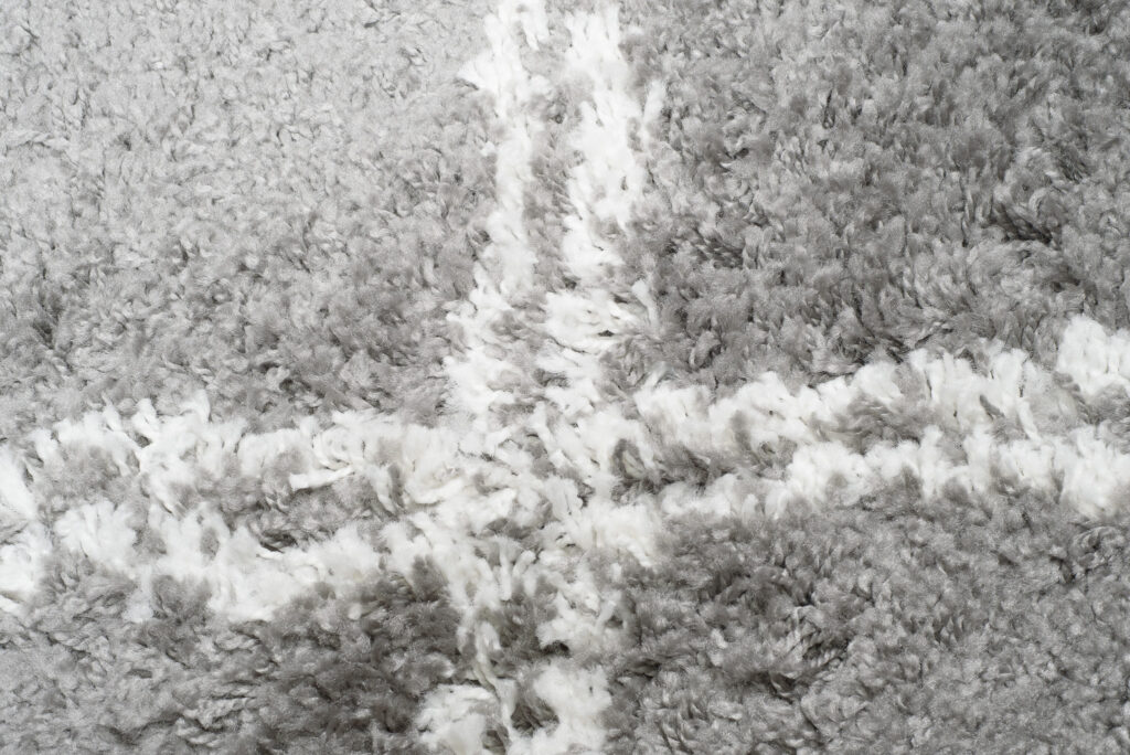 Carpet Runner Boho Shaggy Grey Modern Fringes Geometric Soft Fluffy