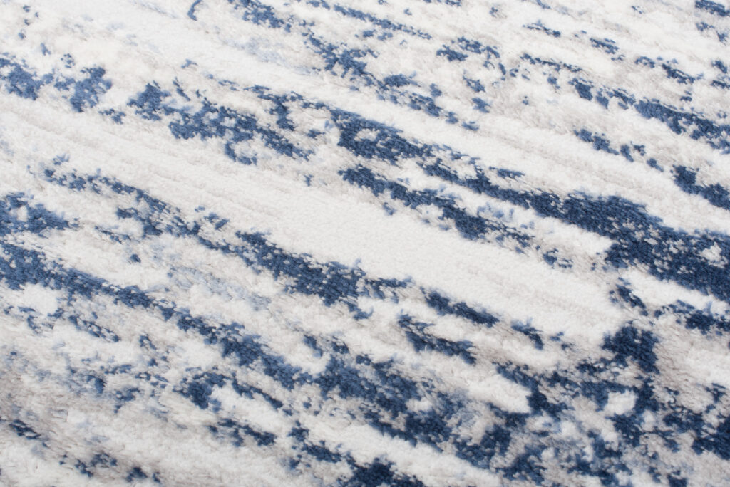Tapis Sky Bleu Crème Moderne Lignes