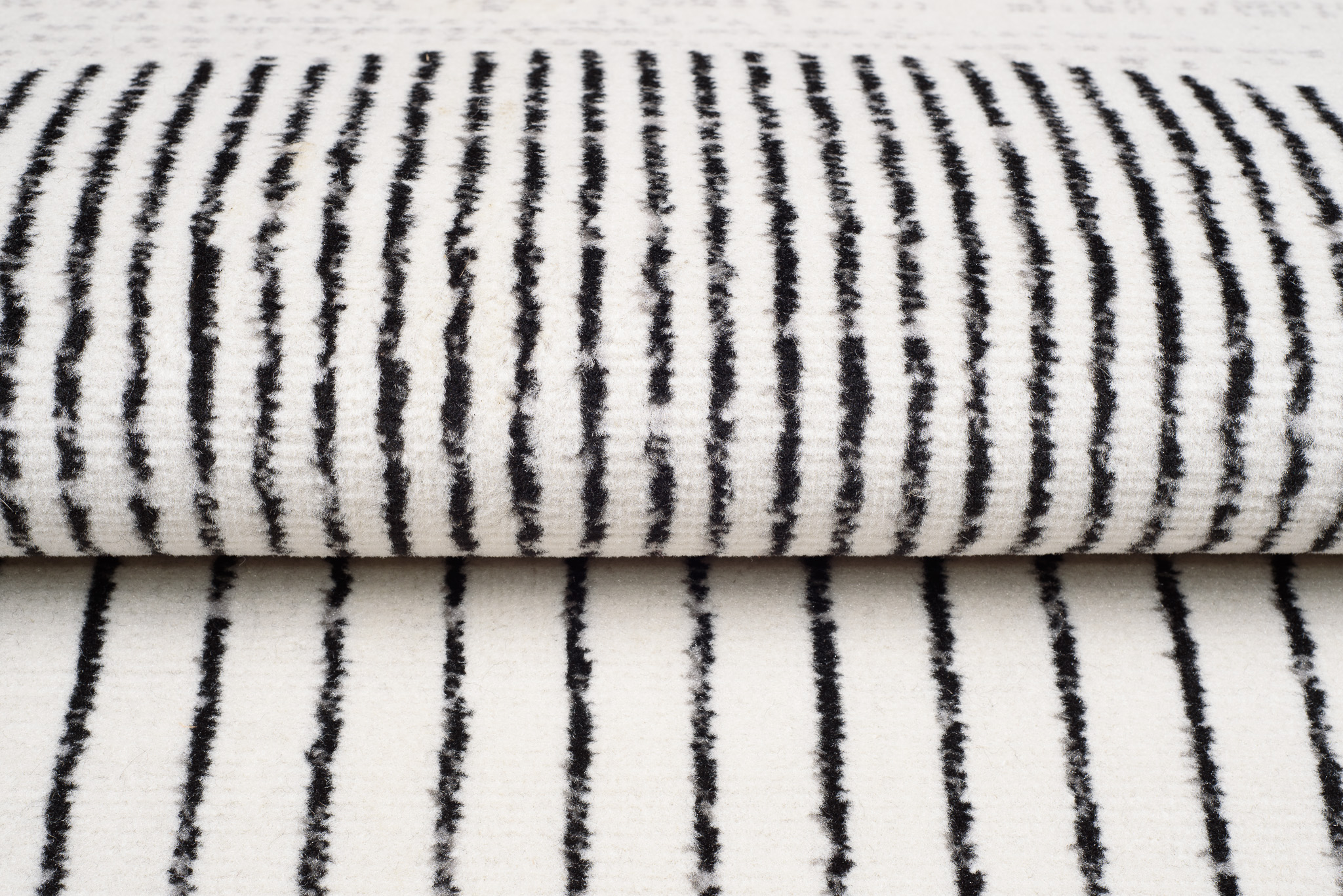 Tapis Juno Moderne Géométrique Rayures Cercle Noir Gris Crème Fin