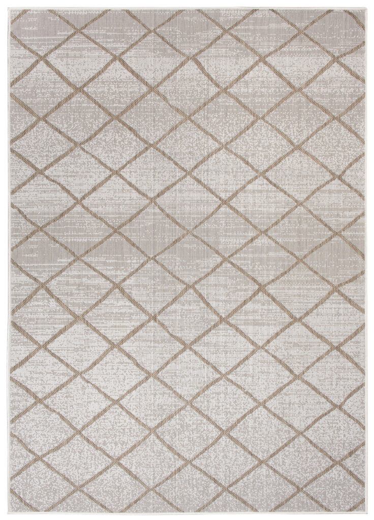 CAPRI Tapis Extérieur Intérieur Moderne Beige Marron Sisal