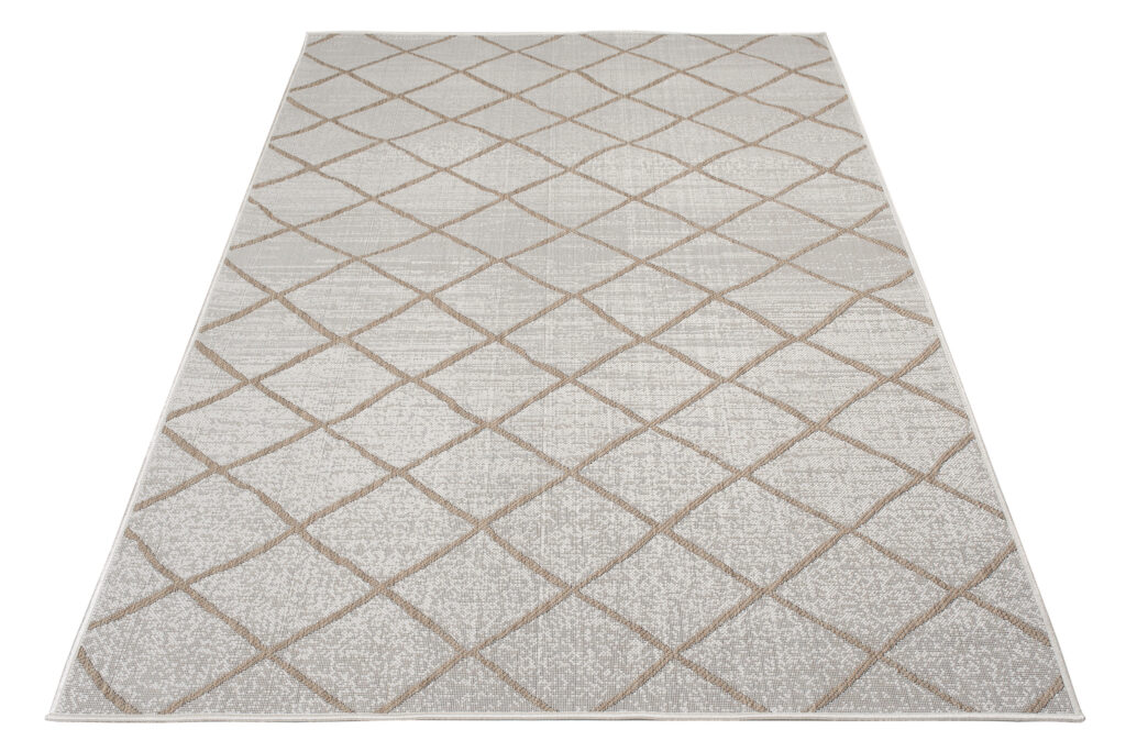 CAPRI Tapis Extérieur Intérieur Moderne Beige Marron Sisal