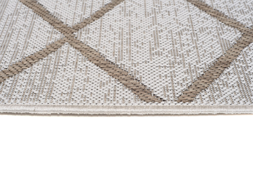 CAPRI Tapis Extérieur Intérieur Moderne Beige Marron Sisal