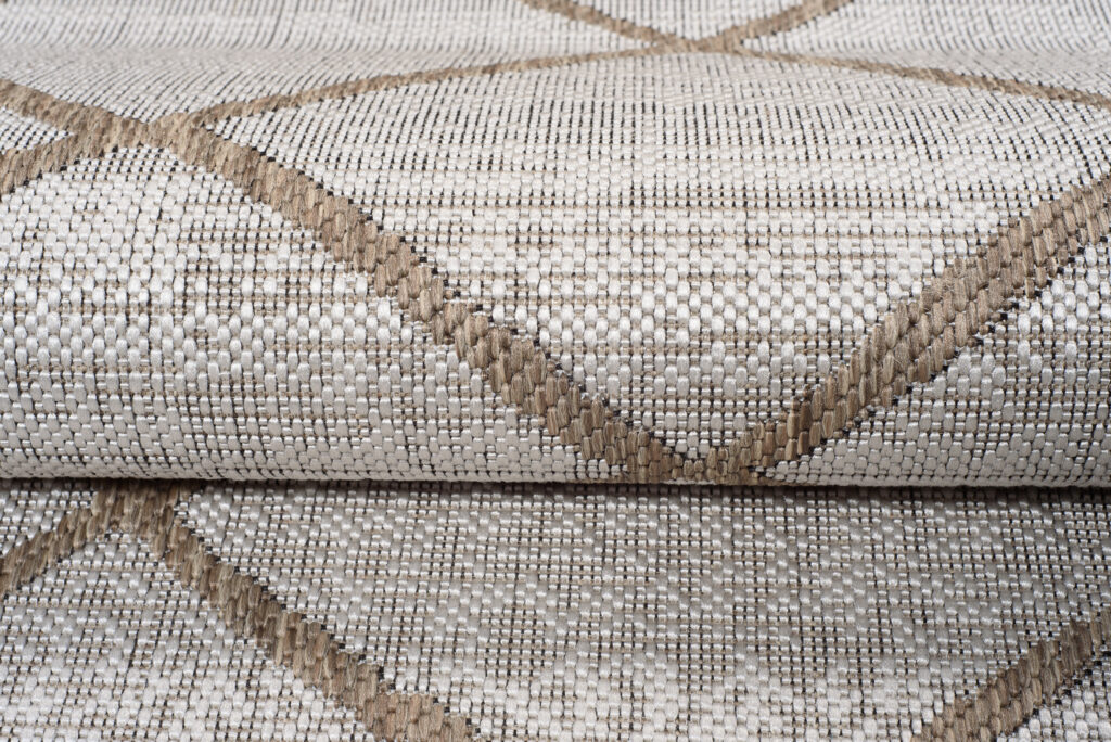 CAPRI Tapis Extérieur Intérieur Moderne Beige Marron Sisal
