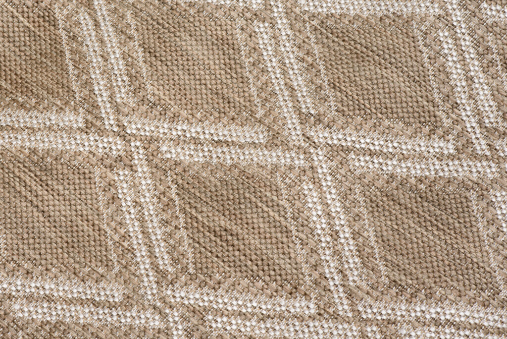 Tapis Capri Extérieur Intérieur Marron Clair Crème Marocain Sisal