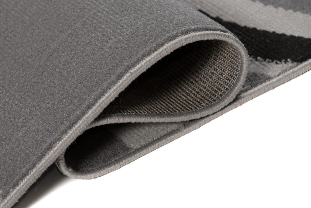 Tapis Maya Gris Blanc Géométrique Cercles
