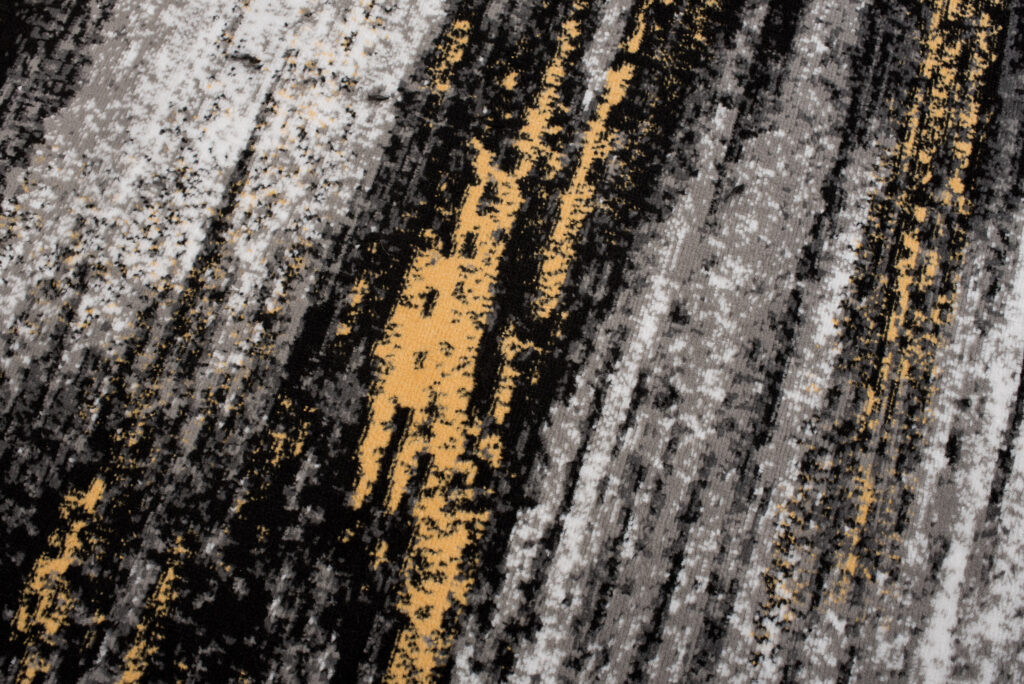 Tapis Maya Gris Jaune Abstrait