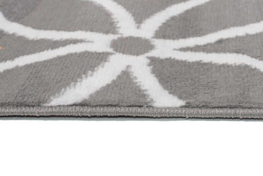 Tapis Maya Gris Jaune Géométrique Mosaïque