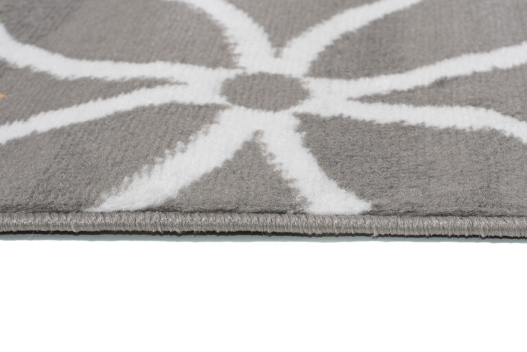 Tapis Maya Gris Jaune Géométrique Mosaïque