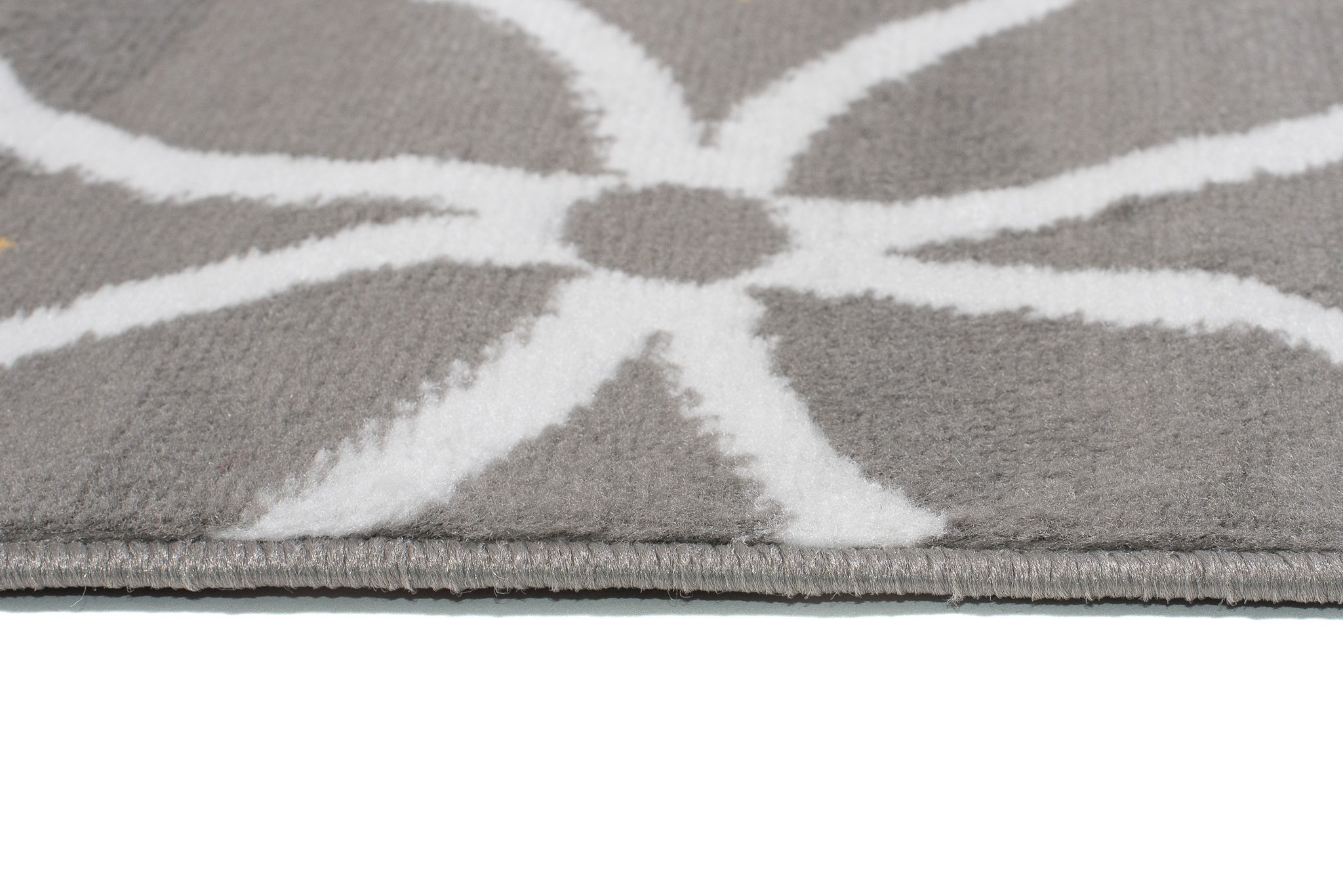 Tapis Maya Gris Jaune Géométrique Mosaïque