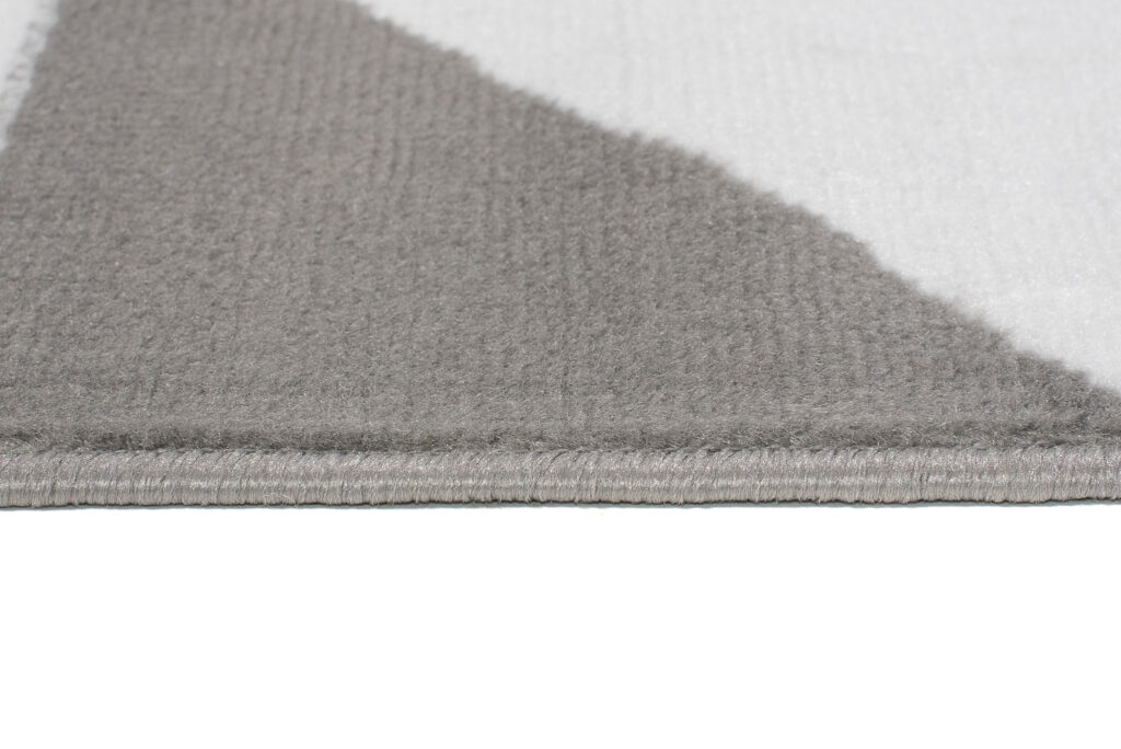 Tapis Maya Blanc Jaune Triangles