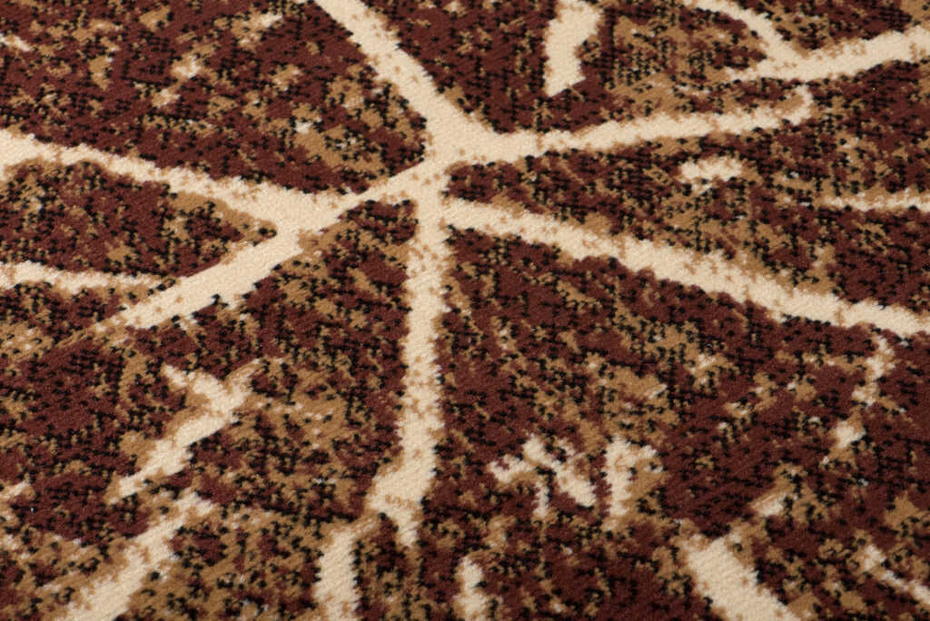 Tapis Luxury Marron Beige Bois Lignes