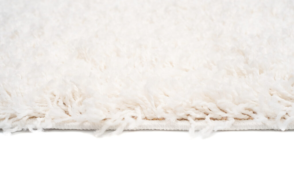 Tapis Boho à Franges Crème Shaggy