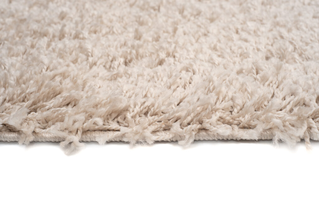 Tapis Boho à Franges Beige Shaggy