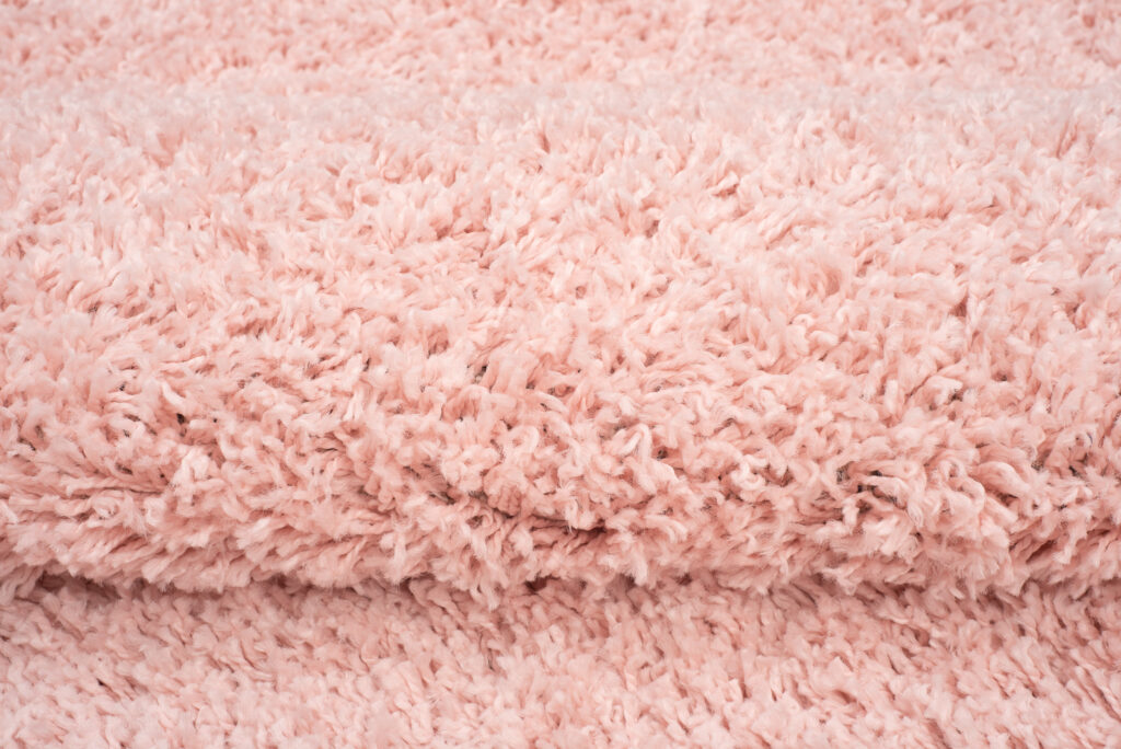 Tapis Boho à Franges Rose Shaggy
