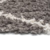 Tapis Boho à Franges Gris Losanges Shaggy