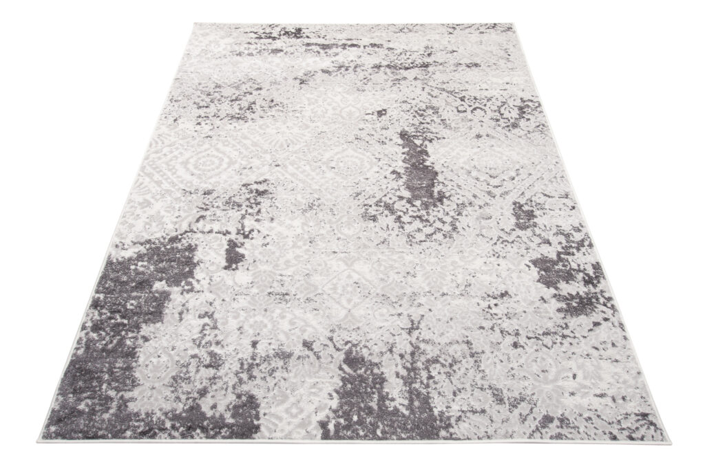 Tapis Sky Gris Crème Vintage Ornamental