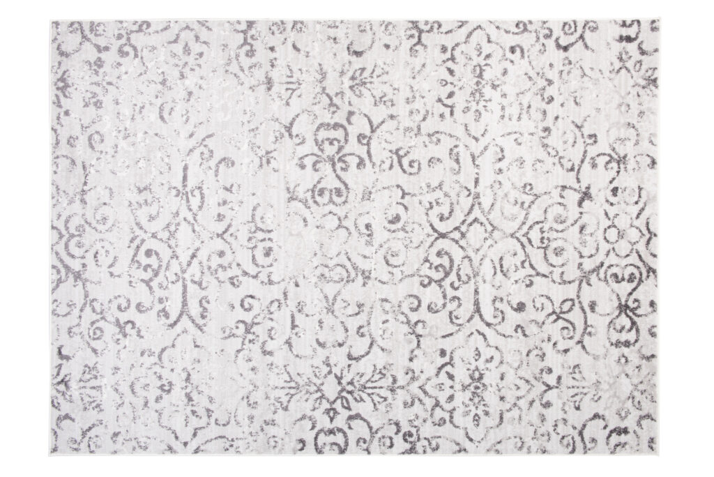 Tapis Sky Gris Vintage Floral Ornamental