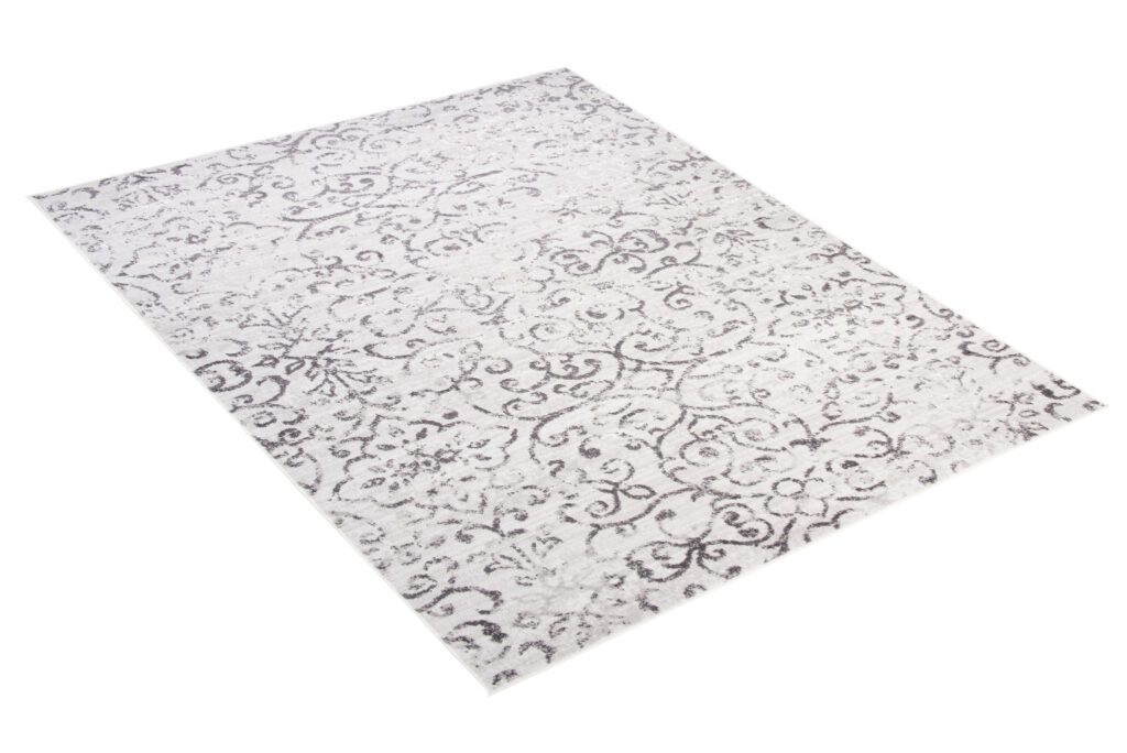 Tapis Sky Gris Vintage Floral Ornamental