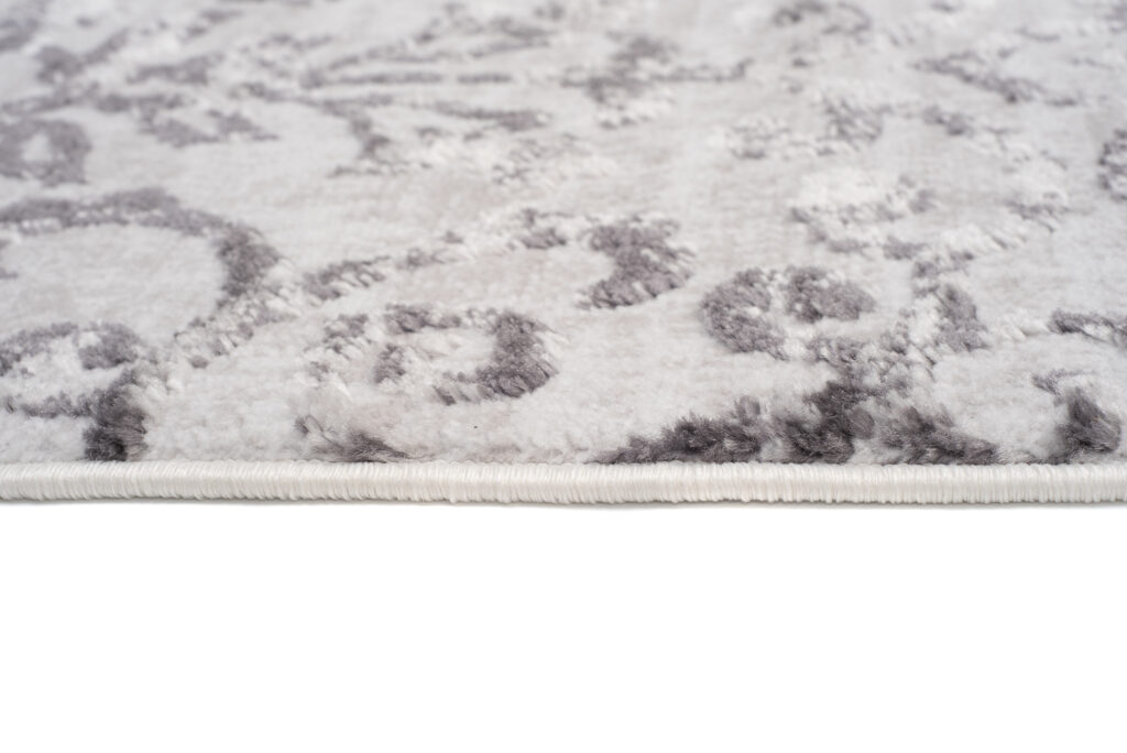Tapis Sky Gris Vintage Floral Ornamental