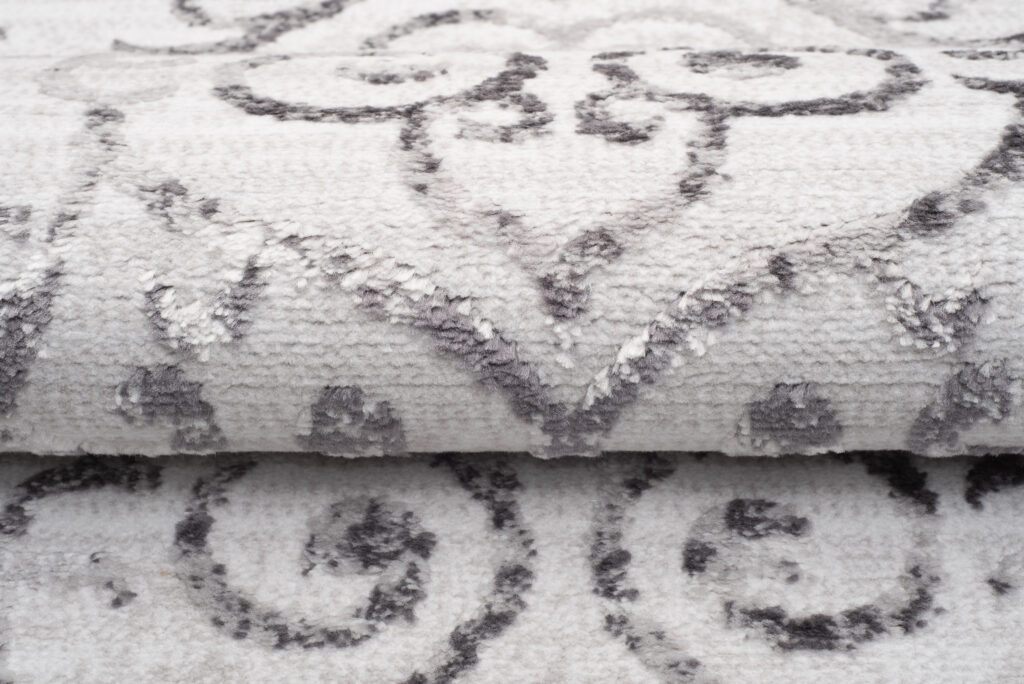 Tapis Sky Gris Vintage Floral Ornamental