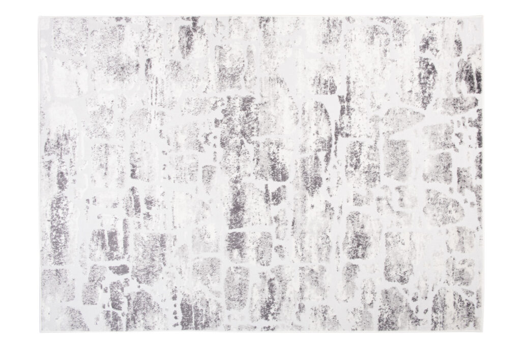 Tapis Sky Gris Beige Abstrait Rayures