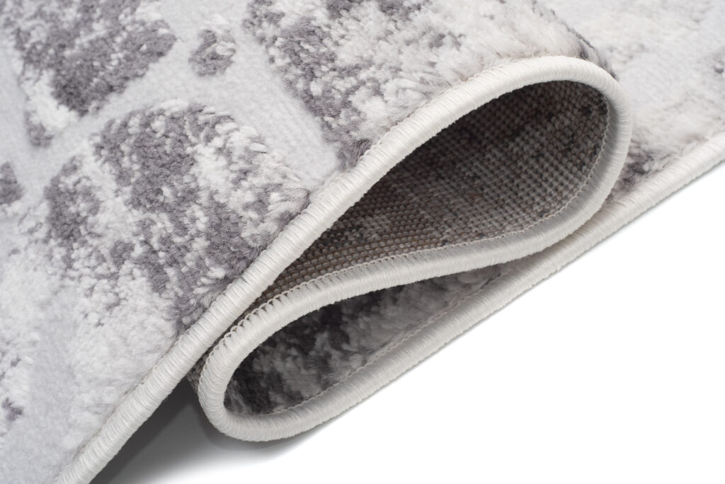 Tapis Sky Gris Beige Abstrait Rayures