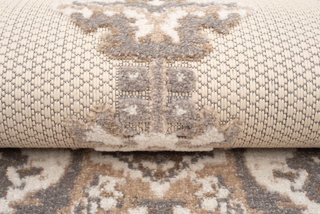 Tapis Extérieur Patio Crème Beige Vintage