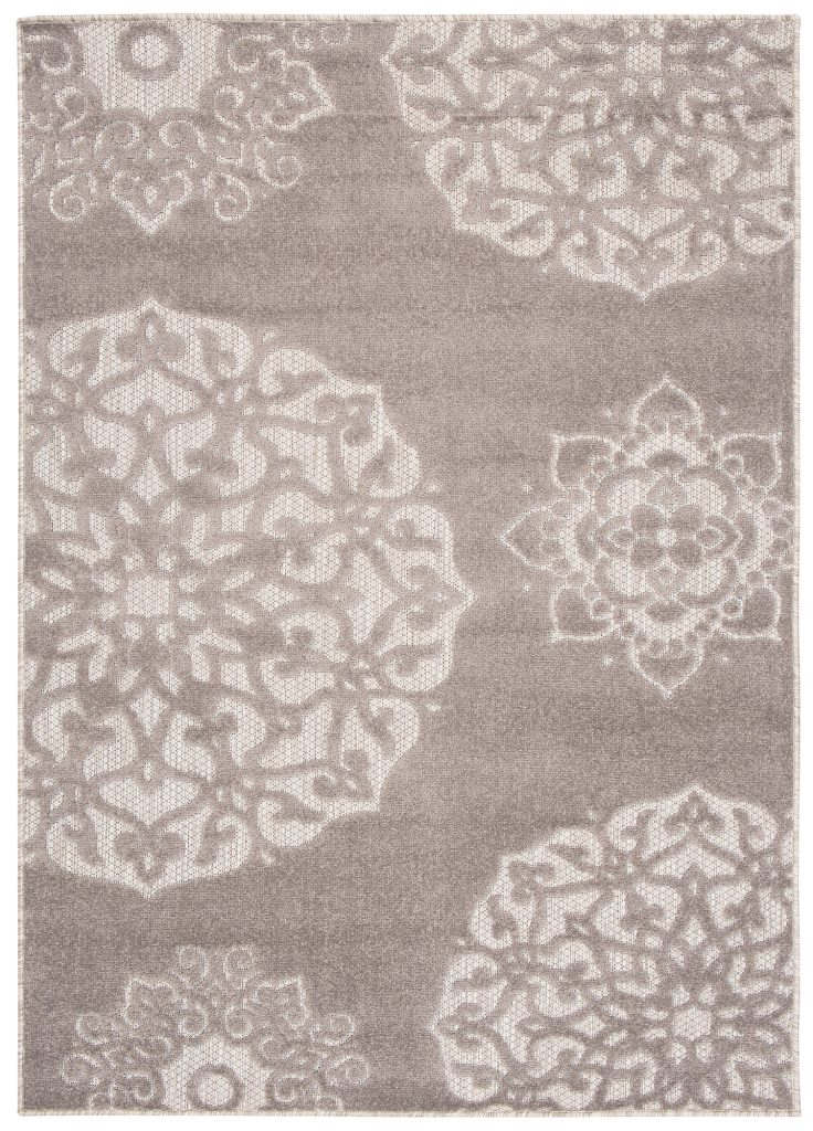 Tapis Extérieur Patio Gris Ornamental